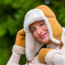 WOMEN'S SHEEPSKIN TRAPPER HAT