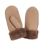 WOMENS SHEEPSKIN MITTENS MINK