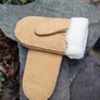 Womens Sheepskin Mittens Tan